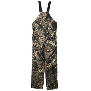 VTG CAMO OVERALLS REAL TREE CAMOUFLAGE HUNTING OUTDOOR AOP PANTS CARGO MOSSY OAK